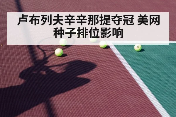 卢布列夫辛辛那提夺冠 美网种子排位影响